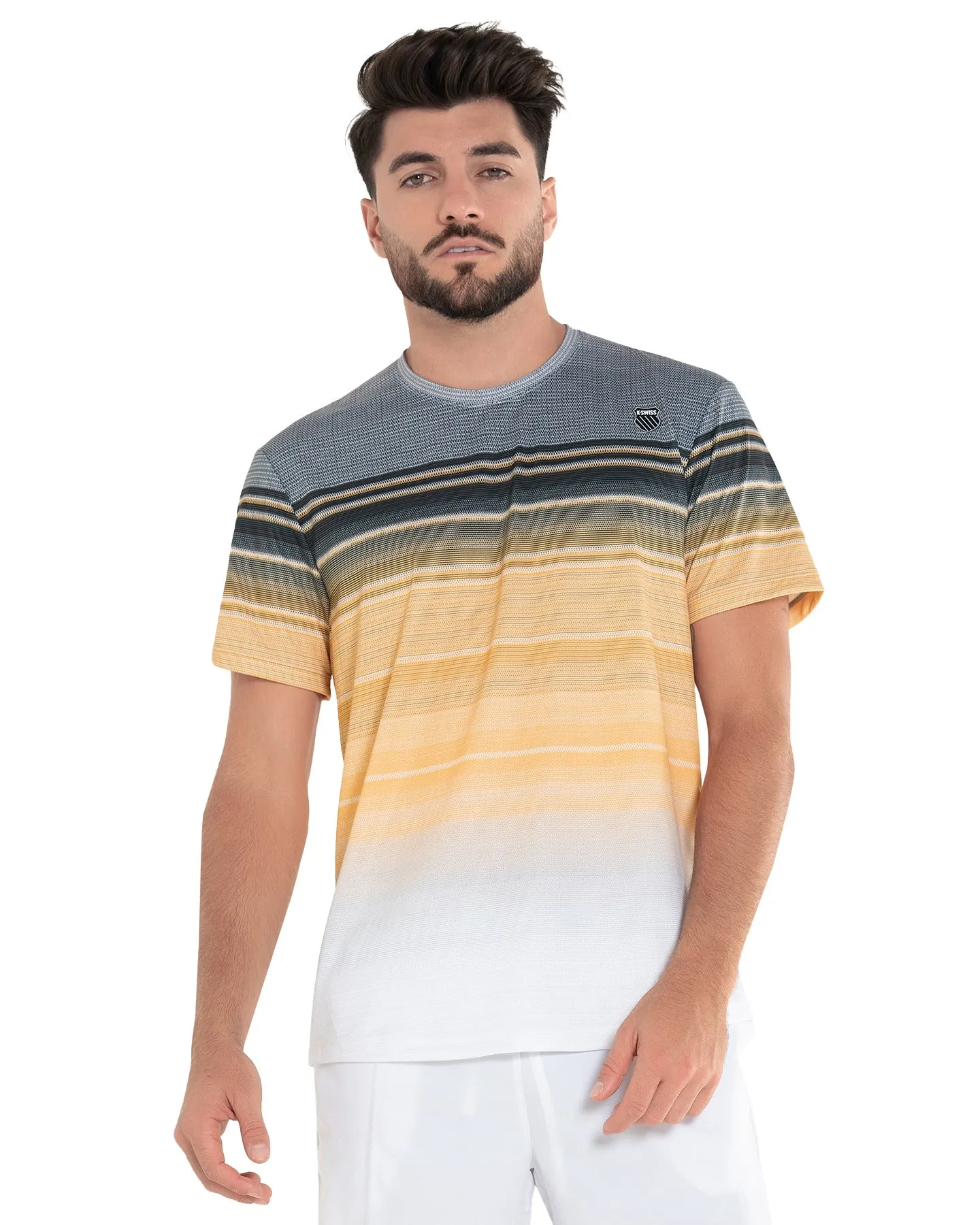 107724-767 | RADIANT STRIPE S/S | AMBER