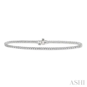 14KW Diamond Tennis Bracelet w/ 1.0 ctw