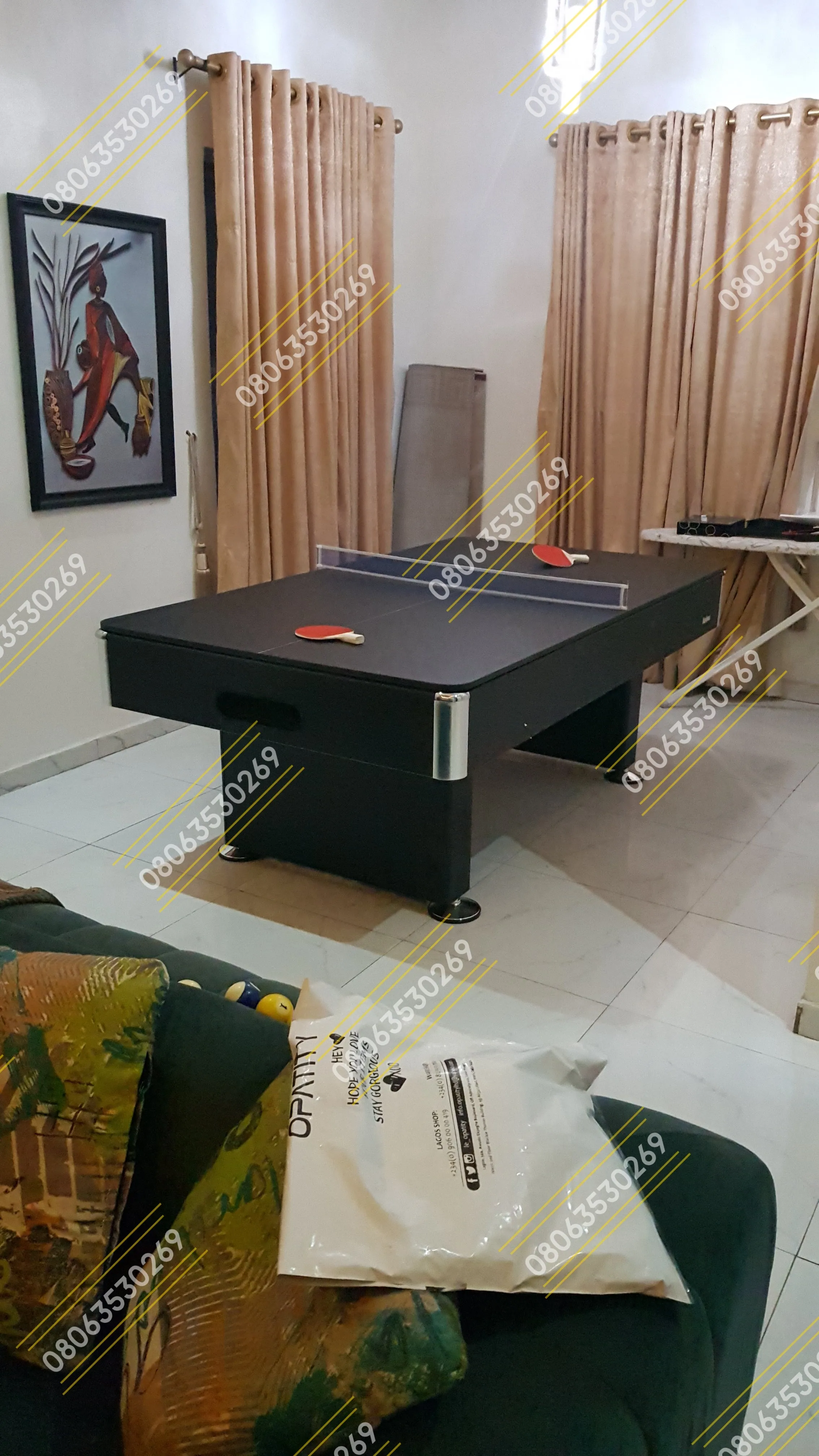 2 In 1 Combo Pool Table & Tennis Table (7 Foot)