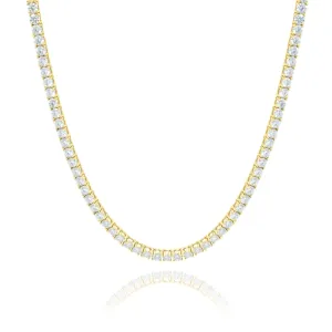 2mm Lab Diamond Tennis Chain – 14K Yellow Gold, 5.89ct | Ready to Ship