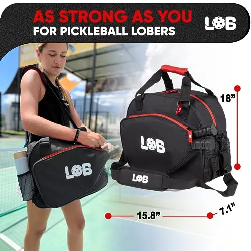 3pcs Pickleball Bag for women and men Accessories for clothing includes gifts Extra Pouch, Mesh ball bag   Fence Hook. Pickleball tote bag duffle bag Bottle Holders fits two Pickleball paddles (Black)