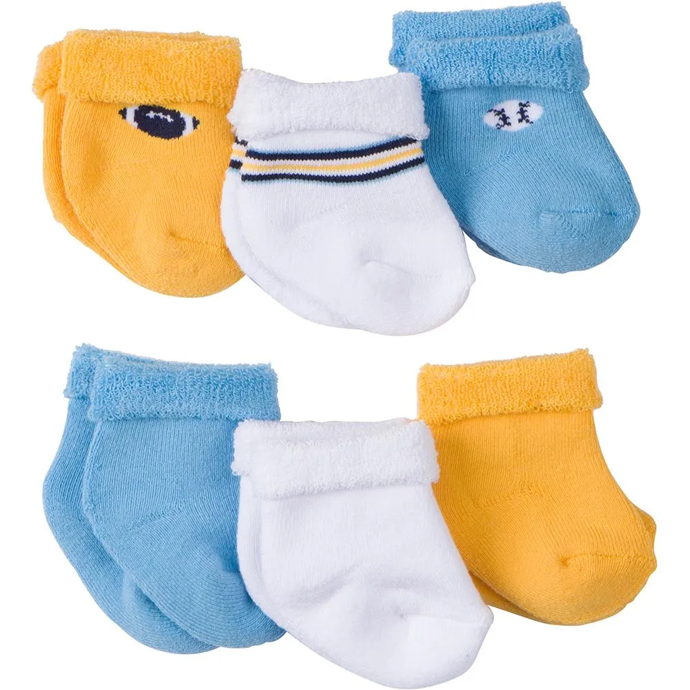 6-Pack Baby Sports  Socks