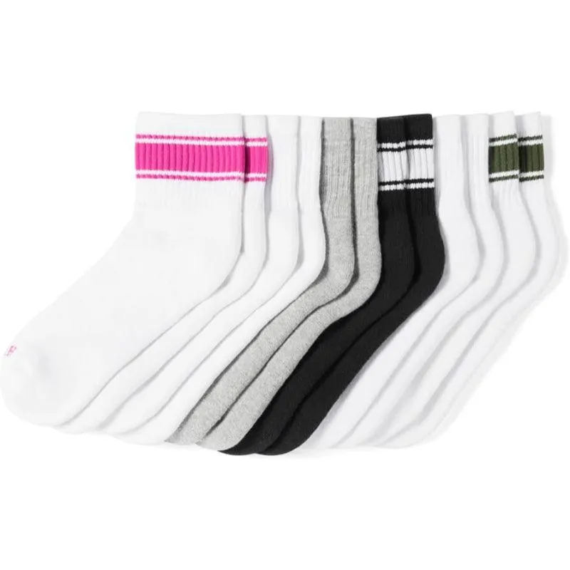 6 Pack Mini Crew Socks – Durable Comfort for Everyday Wear