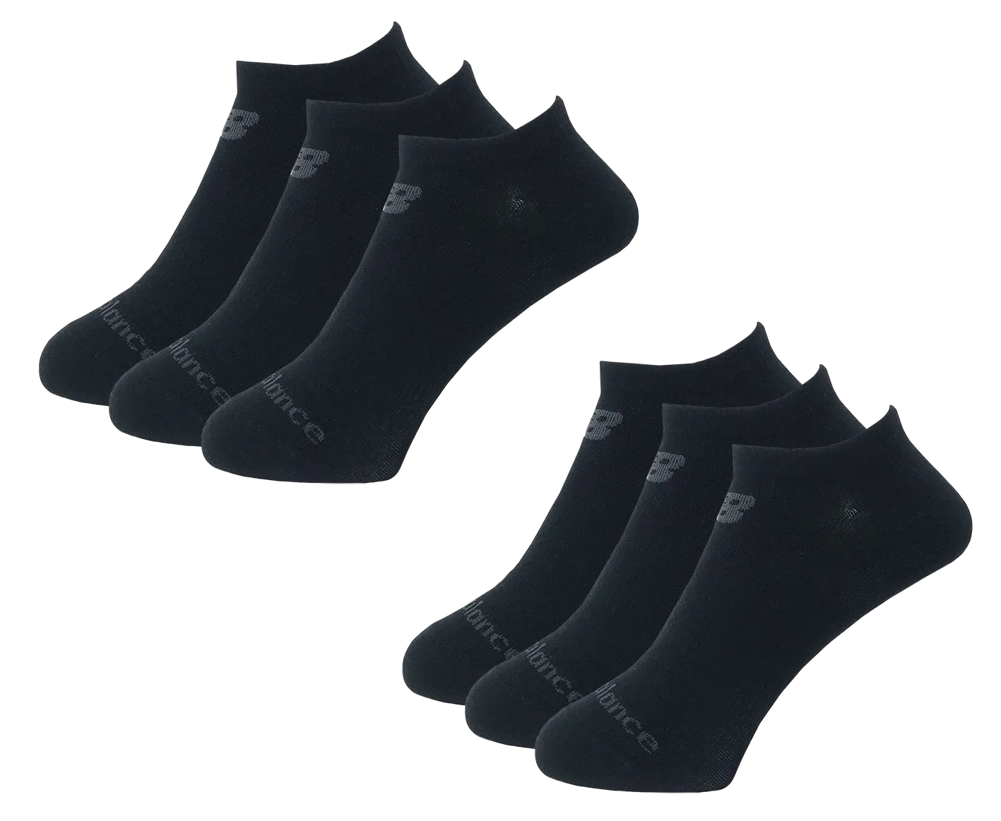 6 Pack Performance Cotton Flat Knit No Show Socks