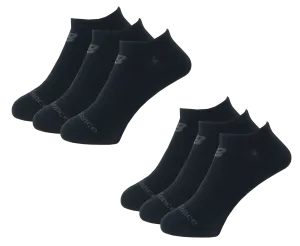 6 Pack Performance Cotton Flat Knit No Show Socks