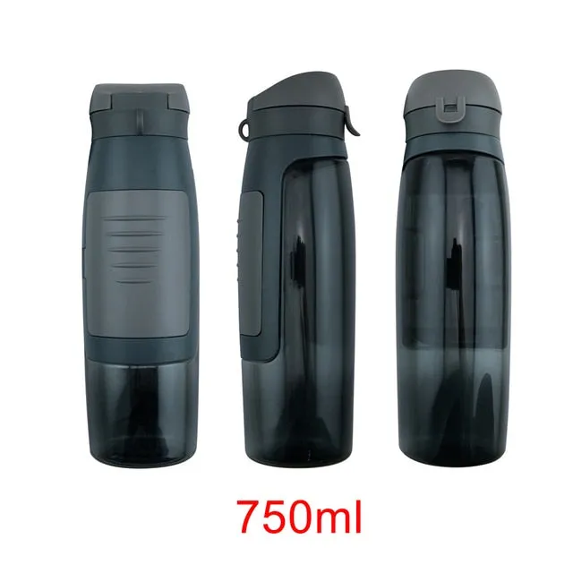 750ML Water Bottle Storage Wallet Outdoor Sports Kettle Creative Cup Hidden Safety Storage Box Camping Running Tennis Bike