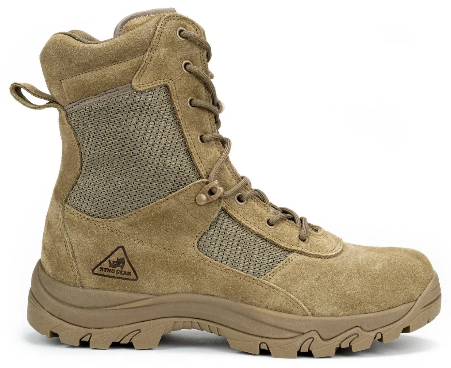 8" CoolMax Ryno Gear Tactical Combat Boots (Coyote)