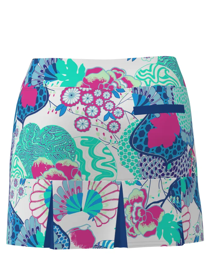 AB SPORT Women's Japanese Garden Print TENNIS SKIRT BSKT05-JPGW6