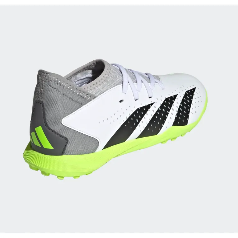 Adidas Kids Astro Turf Boots Predator Accuracy.3 TF J White/Black/Lime