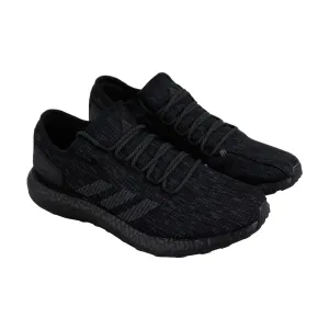 Adidas Pureboost BB6288 Mens Black Canvas Lace Up Lifestyle Sneakers Shoes