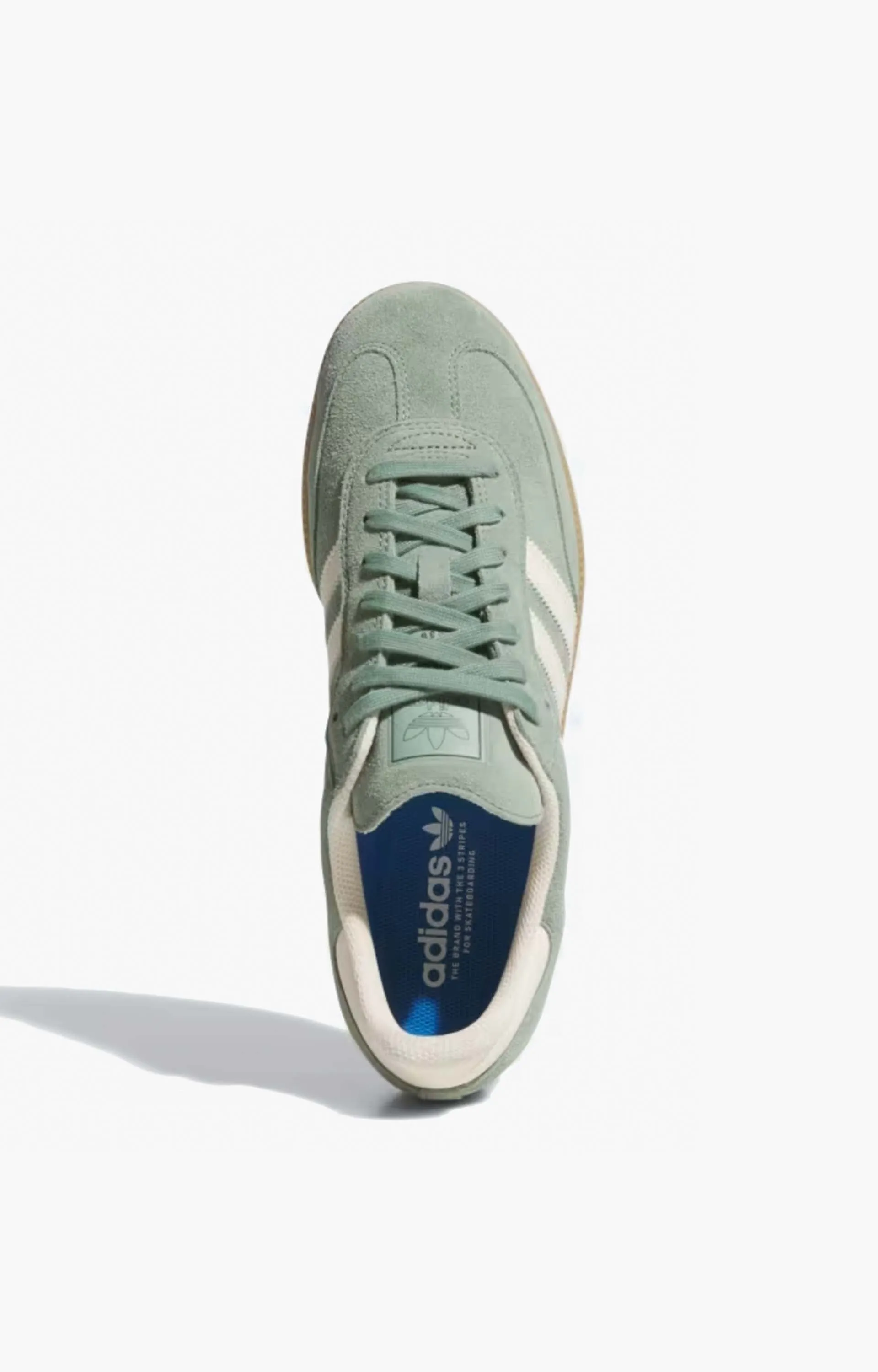 Adidas Samba Adv Shoe, Silver Green/White/Gold