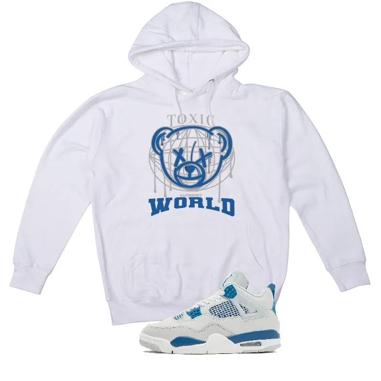 Air Jordan 4 “Military Blue” | illcurrency White T-Shirt (Toxic World)