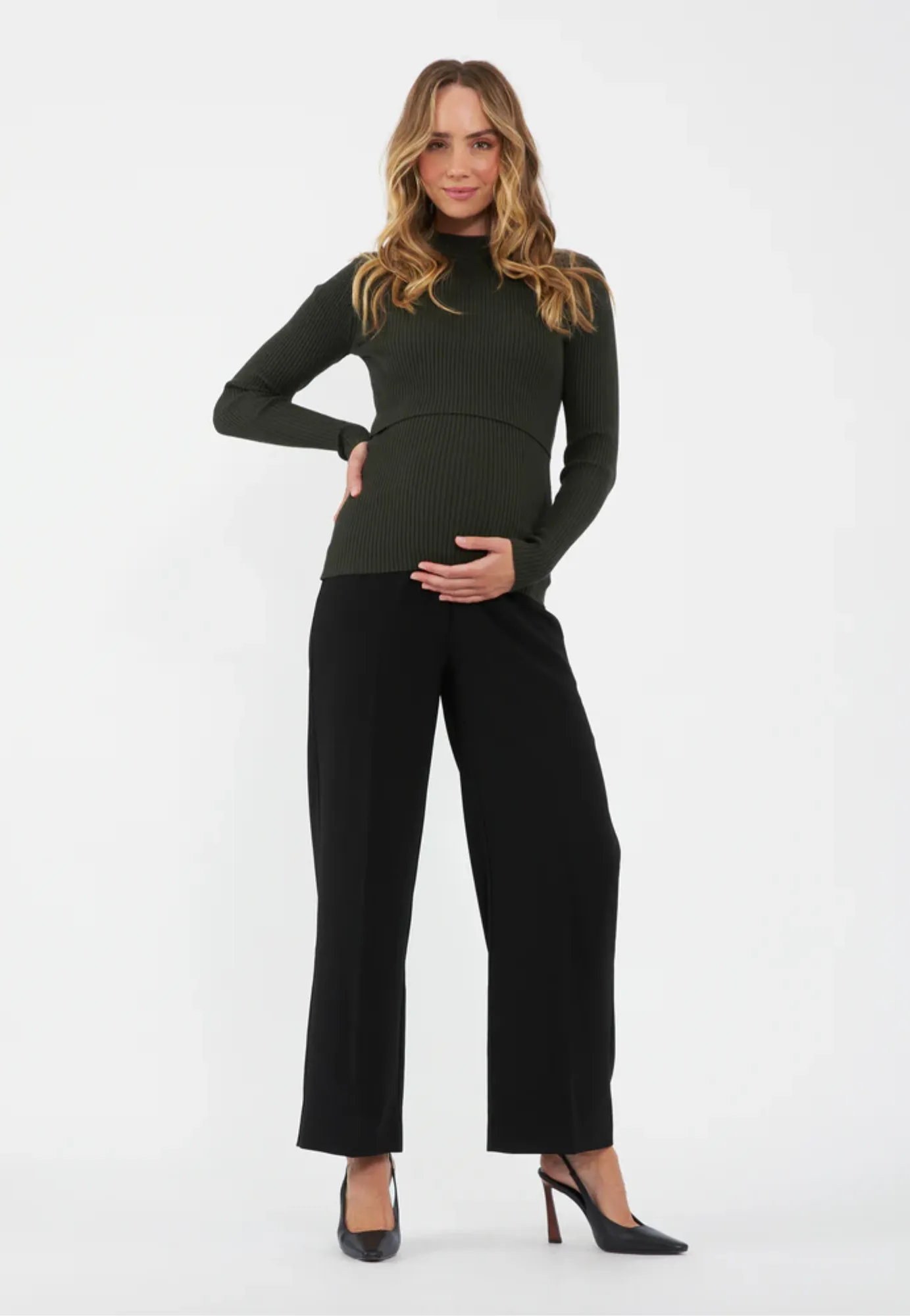 Alexa Wide Leg Pant Black