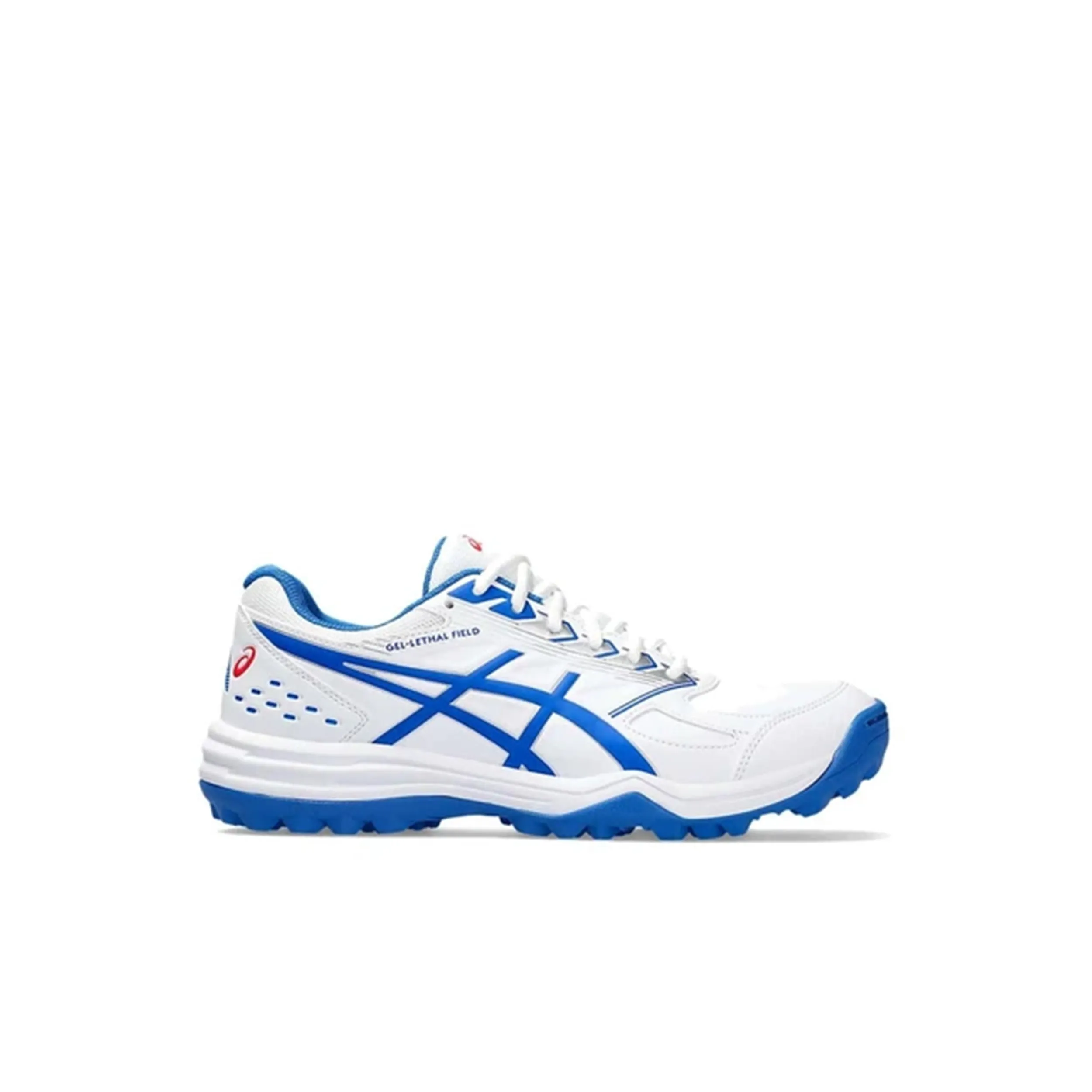 Asics Gel Lethal Field Men's Cricket Shoes (White/ Tuna Blue)