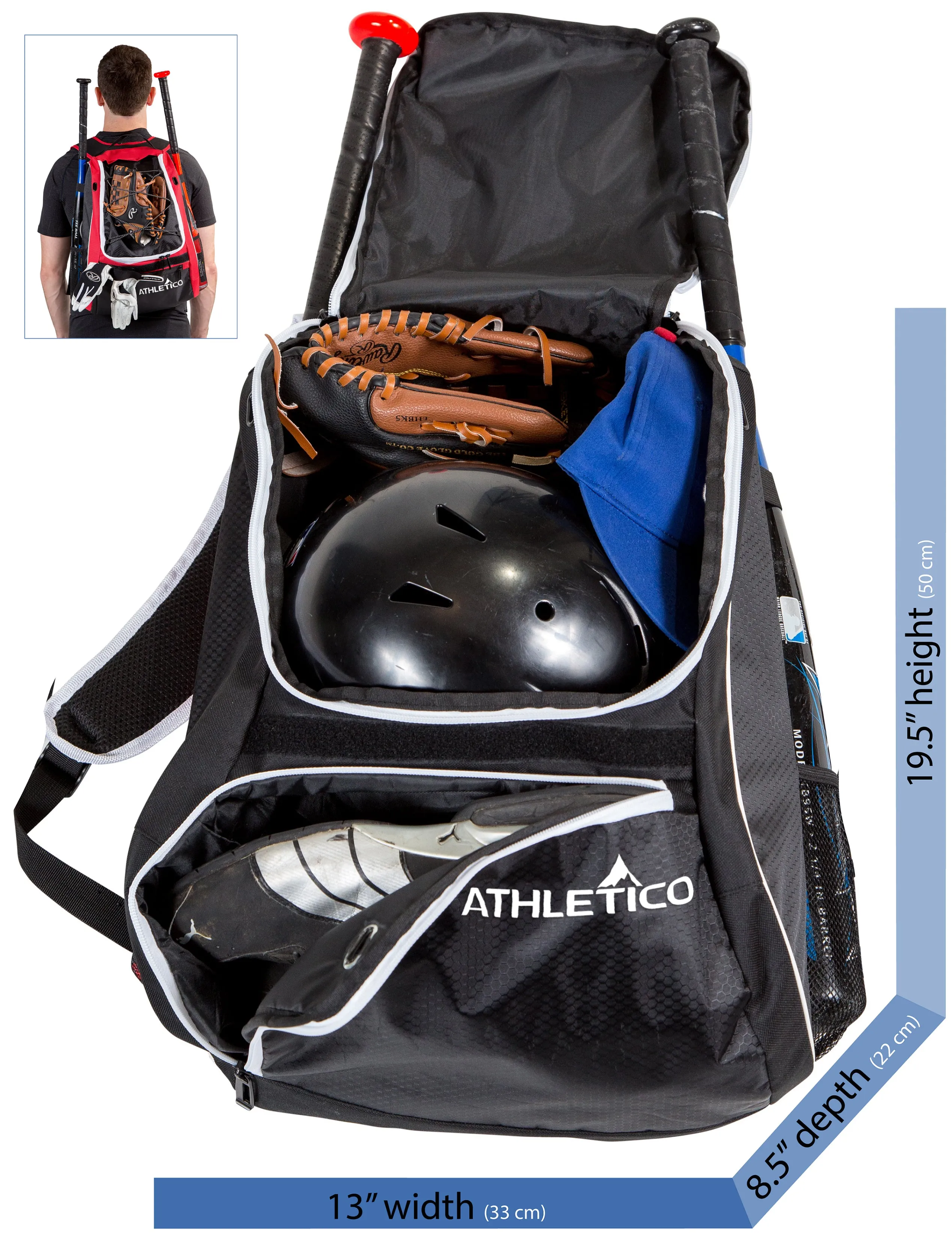 Athletico Stadium Baseball Bag