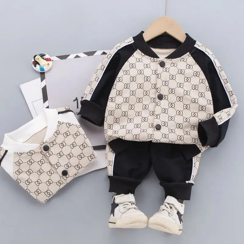 Baby Boy Clothes sets Autumn Casual Girl Clothing Suits Child Suit Sweatshirts Jackets Sports pants Spring Kids suits 6M-5T