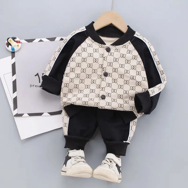 Baby Boy Clothes sets Autumn Casual Girl Clothing Suits Child Suit Sweatshirts Jackets Sports pants Spring Kids suits 6M-5T