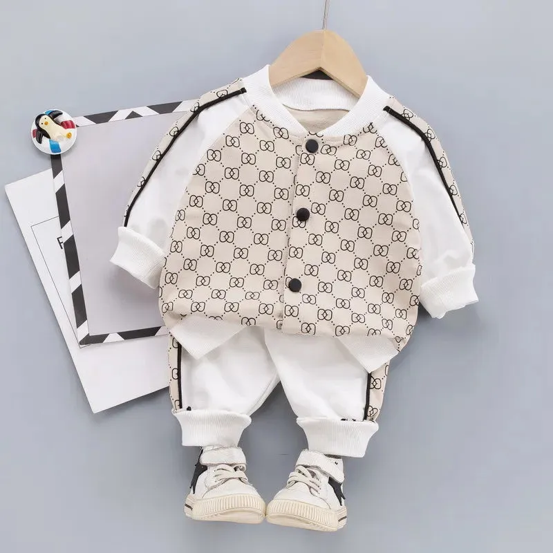 Baby Boy Clothes sets Autumn Casual Girl Clothing Suits Child Suit Sweatshirts Jackets Sports pants Spring Kids suits 6M-5T