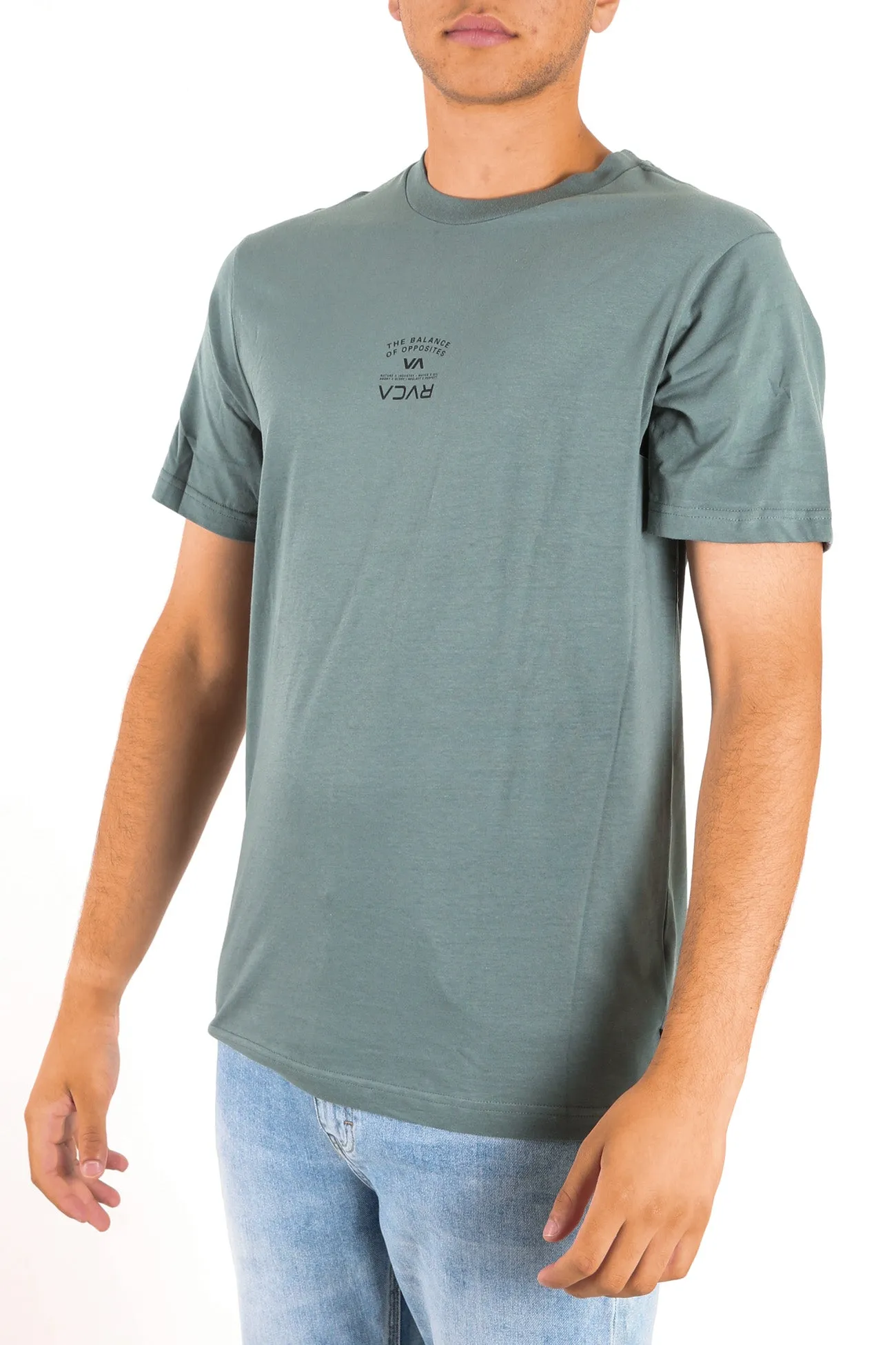 Bend It Like RVCA Short Sleeve Tee Balsam Green