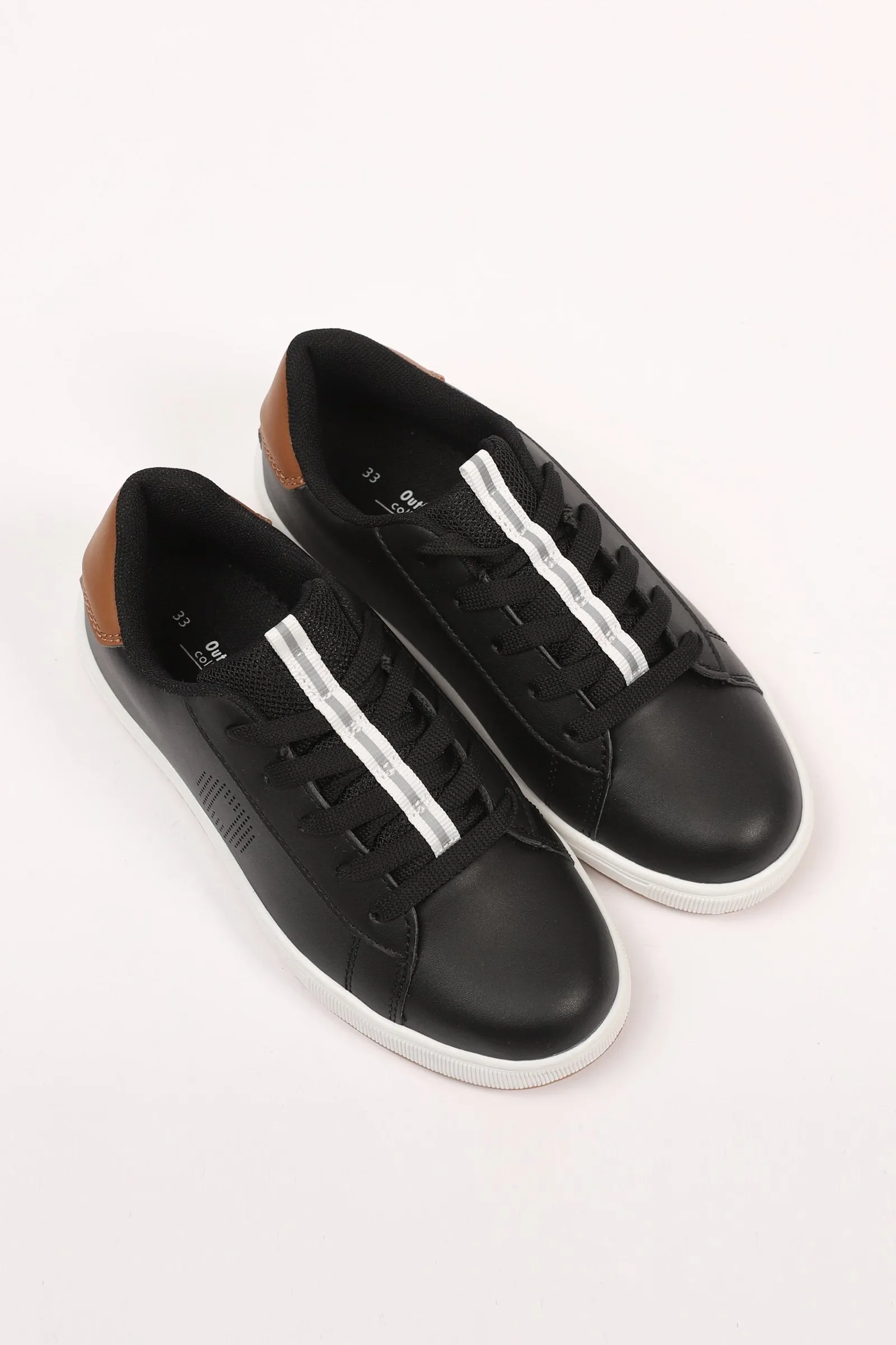 Black Slip-On Shoes