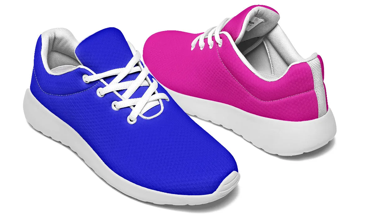 Blue And Pink Mismatch Sneakers