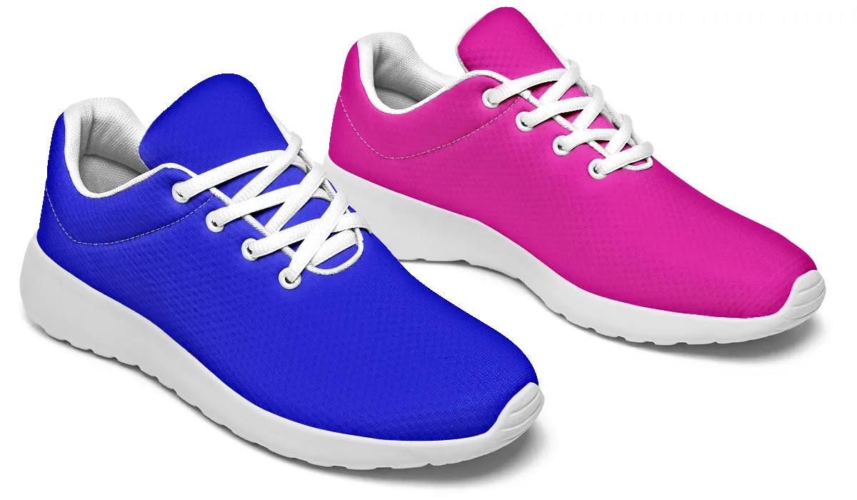 Blue And Pink Mismatch Sneakers