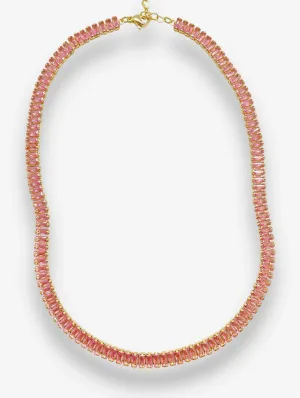 Blush Tennis Necklace