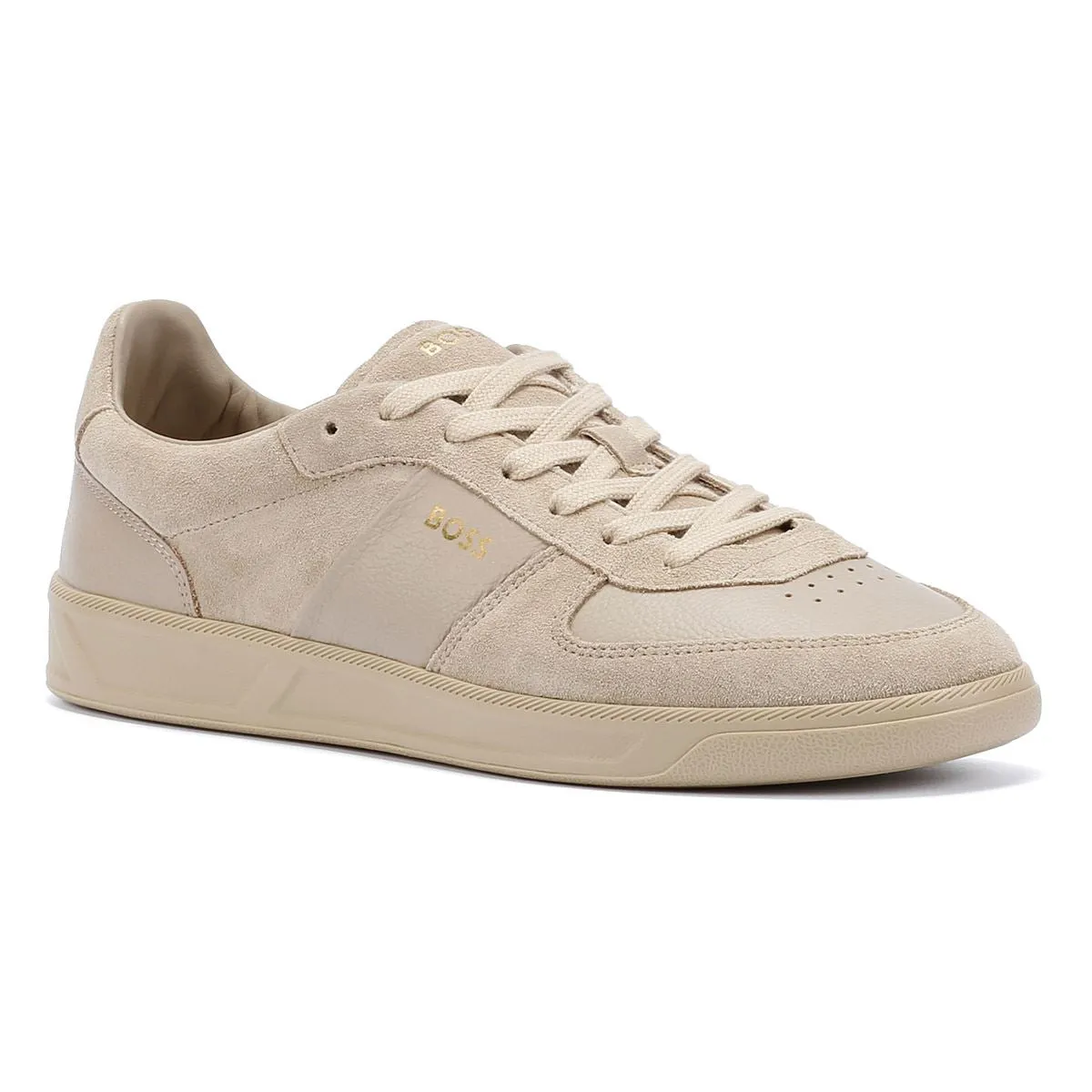 Boss Brandon Suede/Leather Men's Beige Trainers