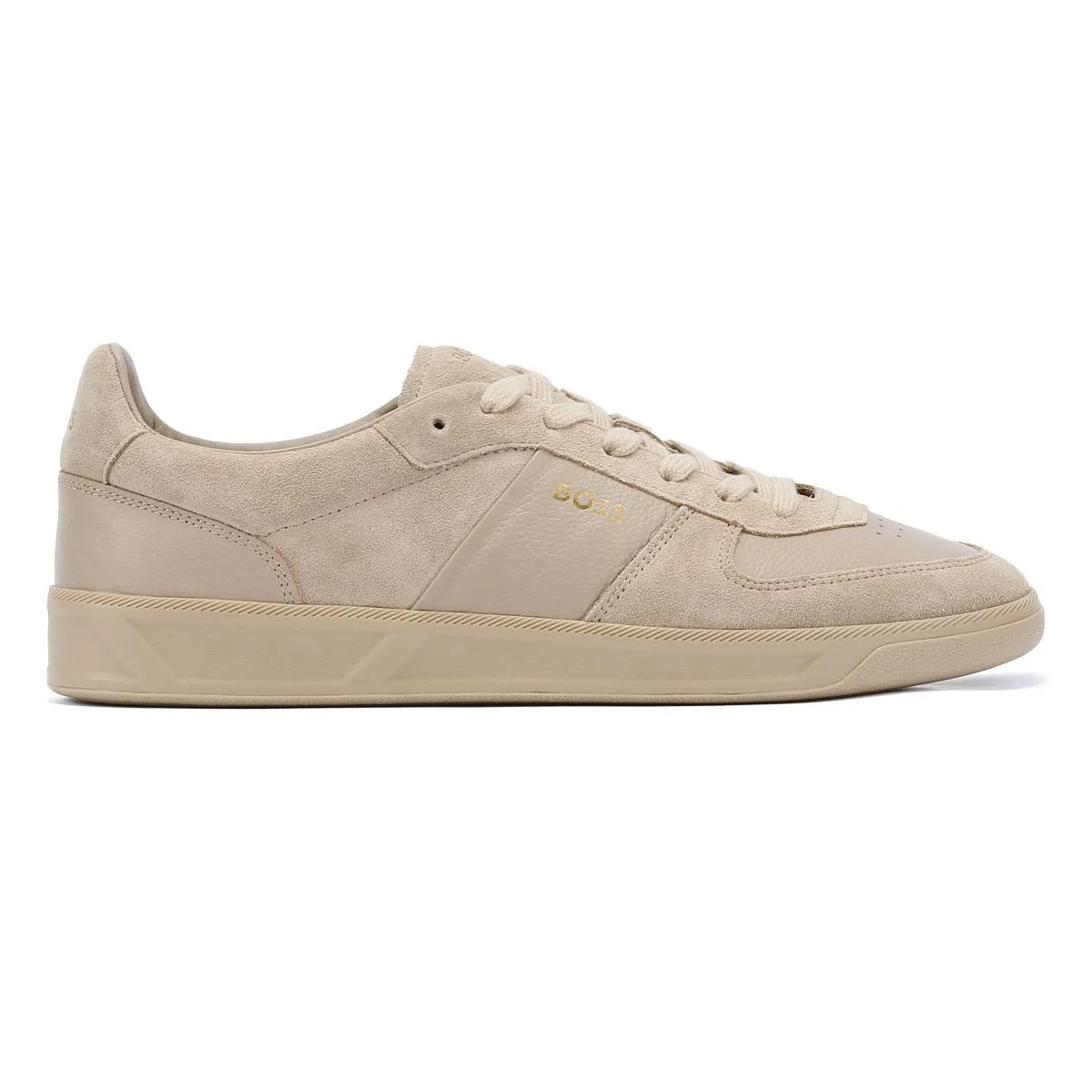 Boss Brandon Suede/Leather Men's Beige Trainers