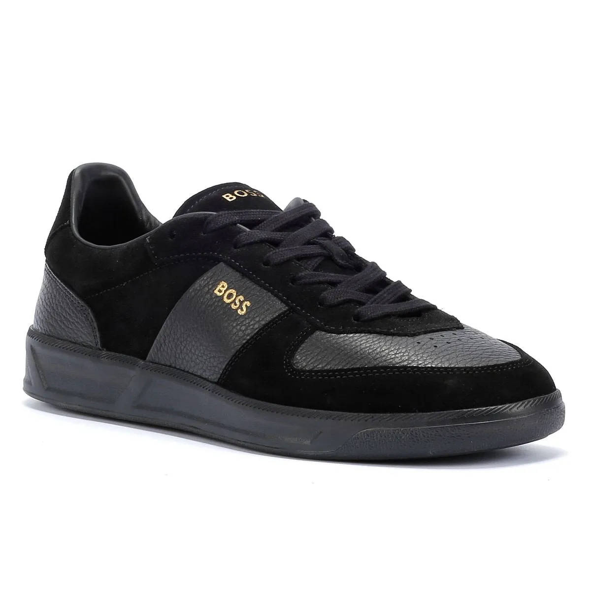 Boss Brandon Suede/Leather Men's Black Trainers