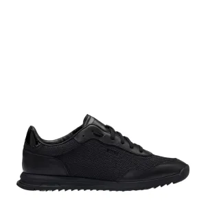 BOSS Zayn Textured Nylon Black Trainers