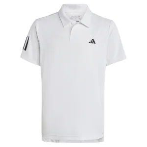 Boys' Club 3-Stripe Tennis Polo White