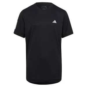 Boys' Club 3-Stripe Tennis T-Shirt Black