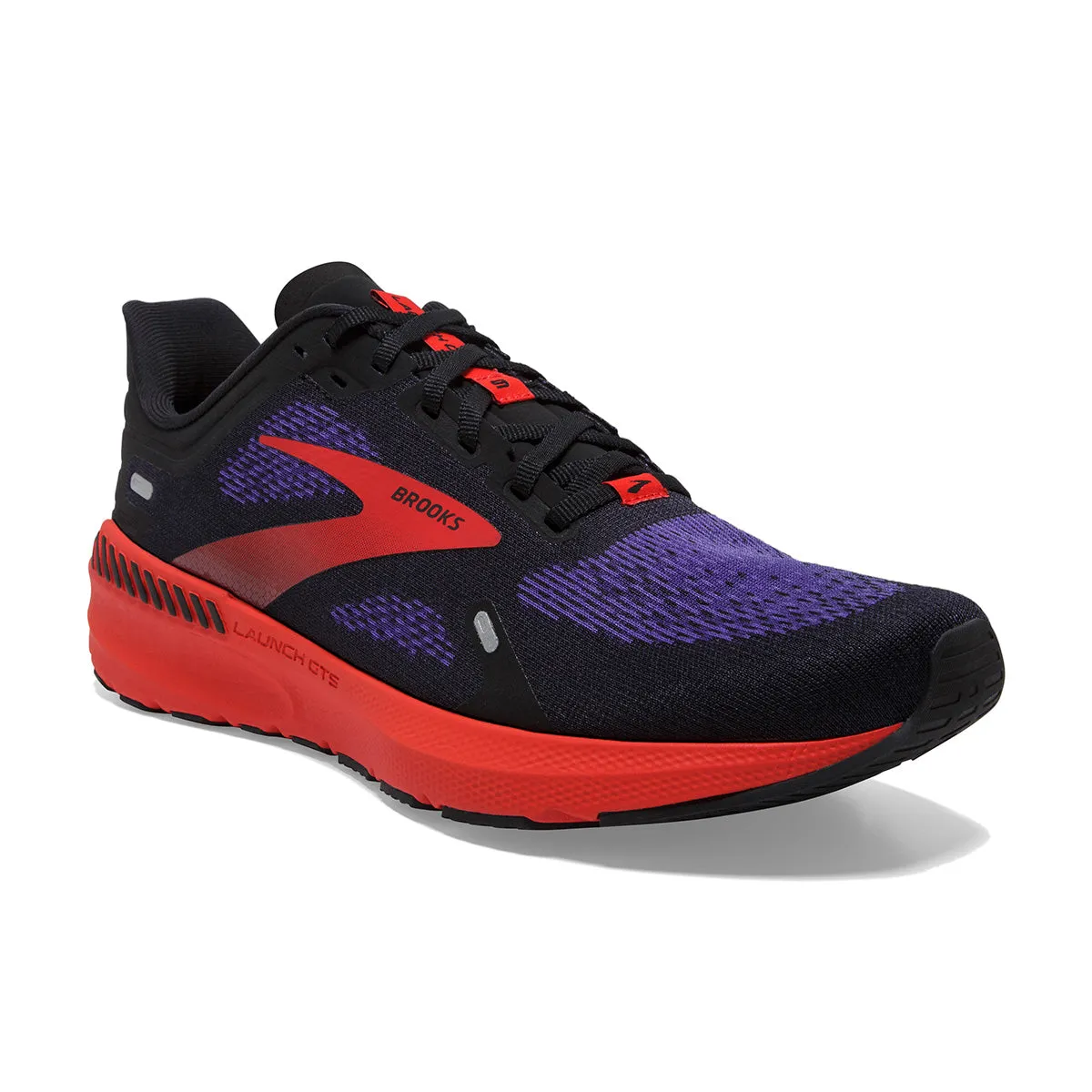 Brooks Launch GTS 9 Mens | Black/deep Blue/red