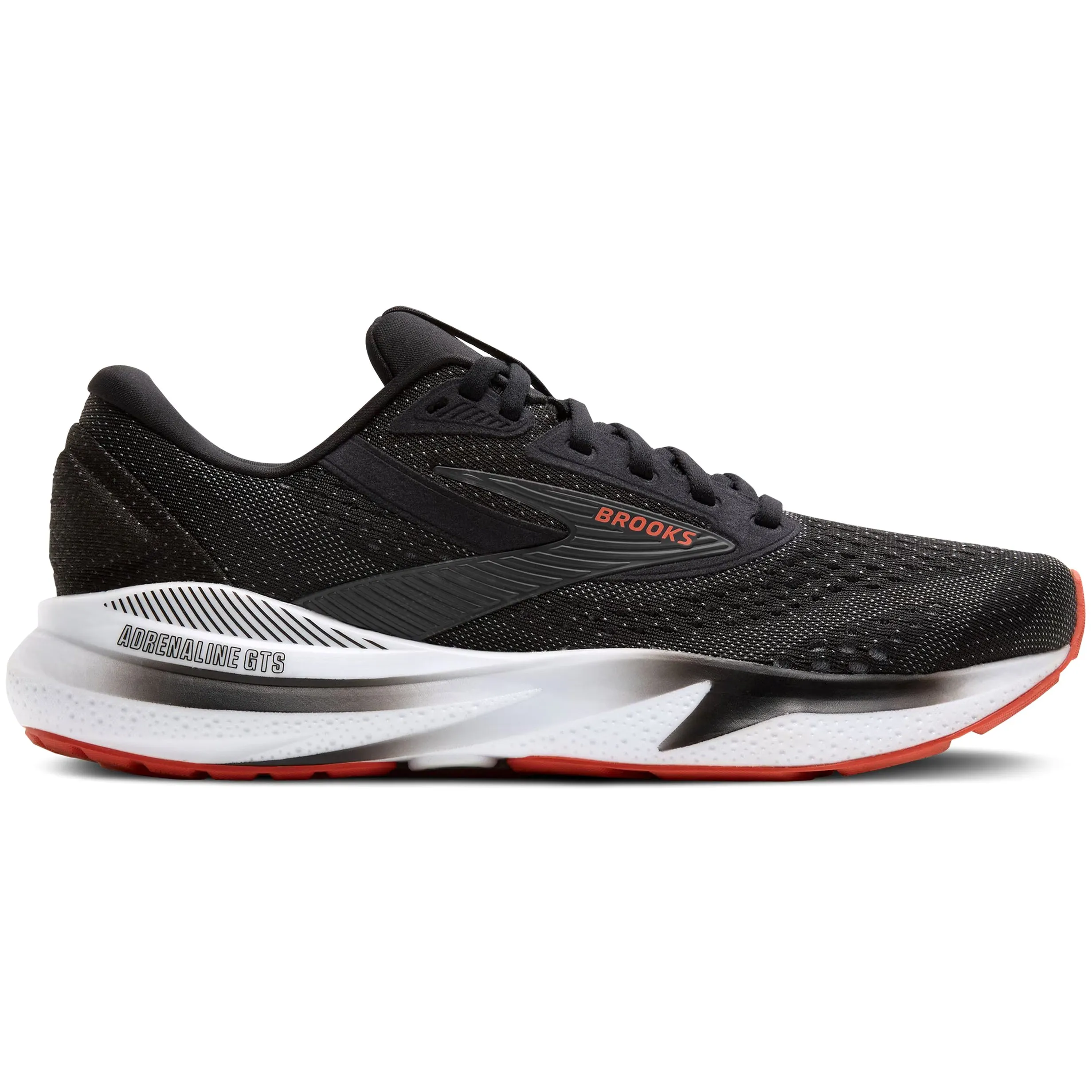 Brooks Men's Adrenaline GTS 24 Running Shoes Black / Grey / Red