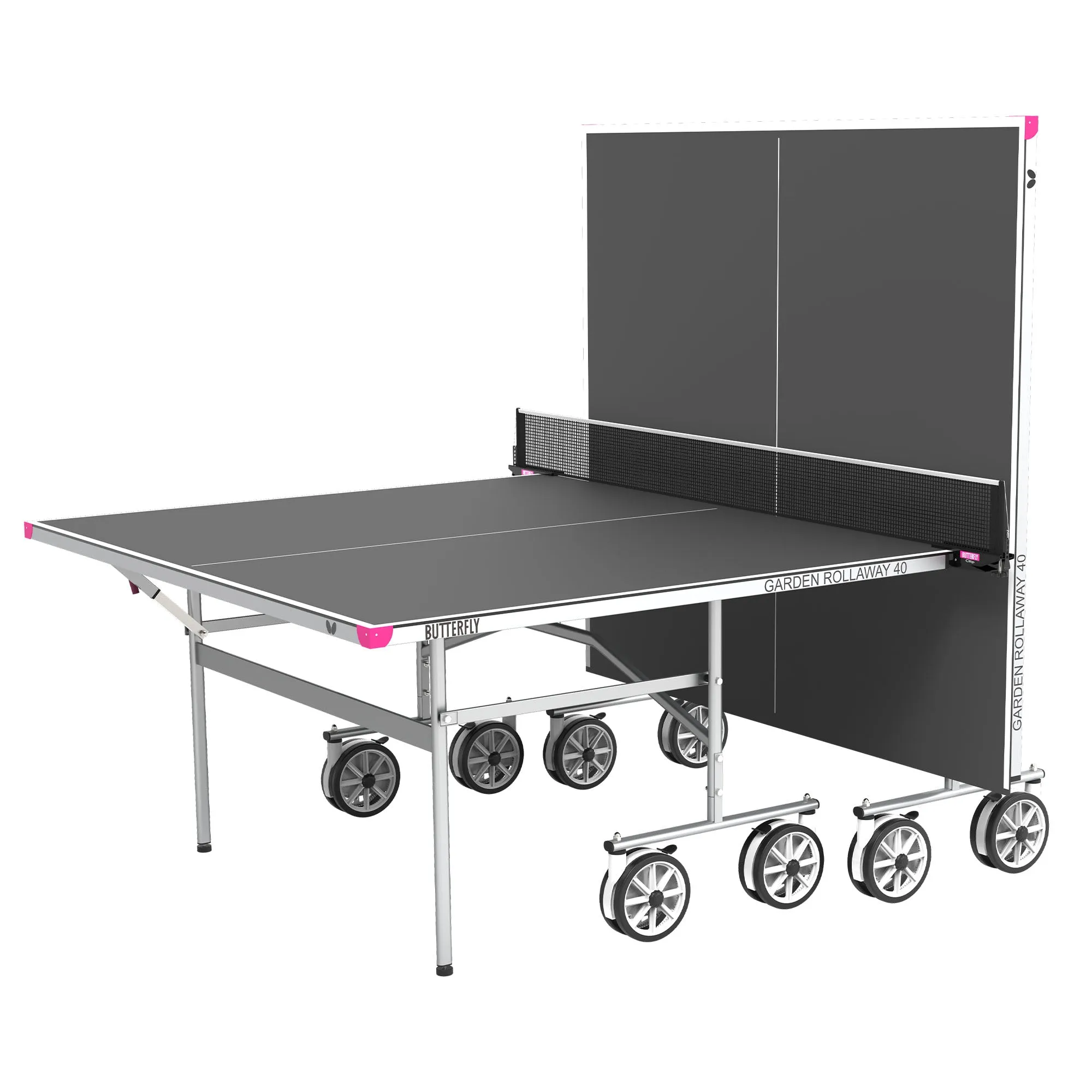 Butterfly Garden 40 Rollaway Outdoor Table Tennis Table