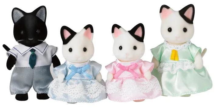 Calico Critters Tuxedo Cat Family