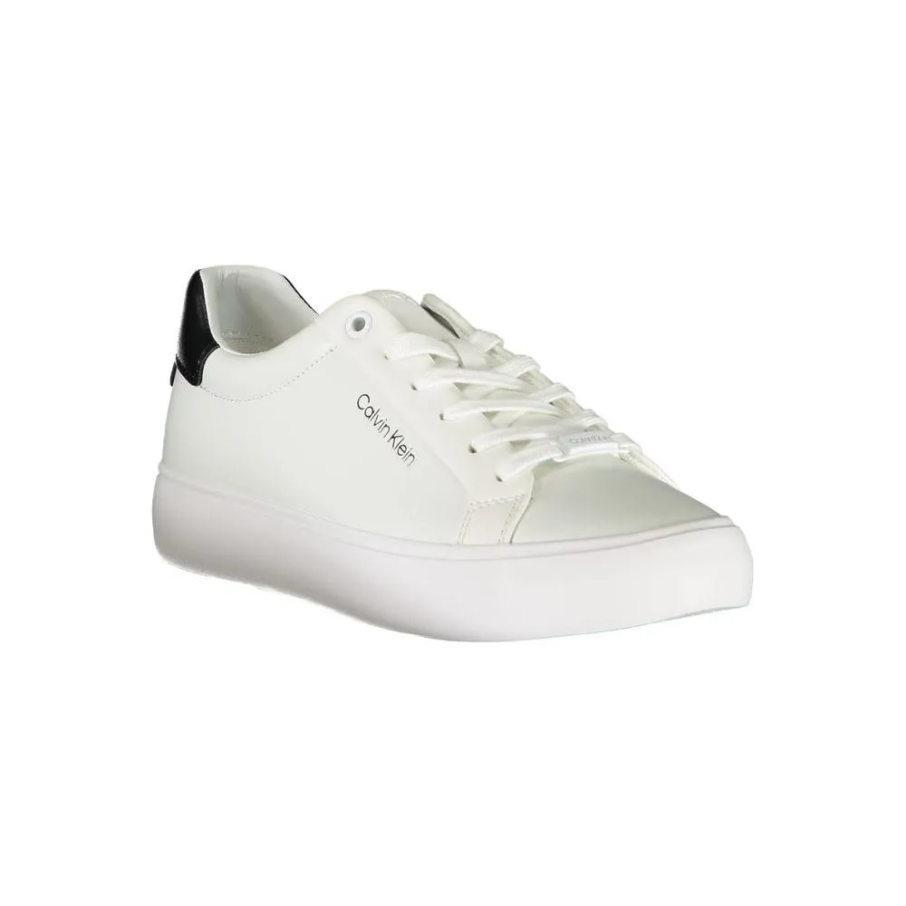 Calvin Klein White Polyester Sneaker