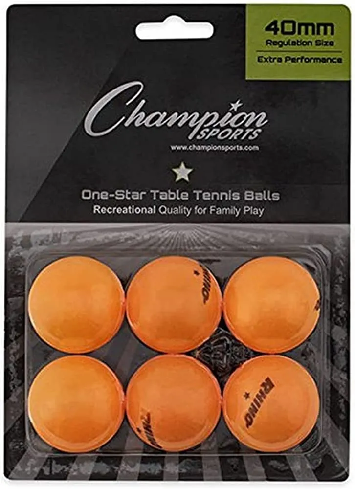 Champion Sports 1 Star Table Tennis Balls