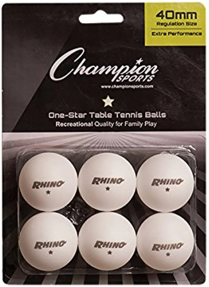 Champion Sports 1 Star Table Tennis Balls