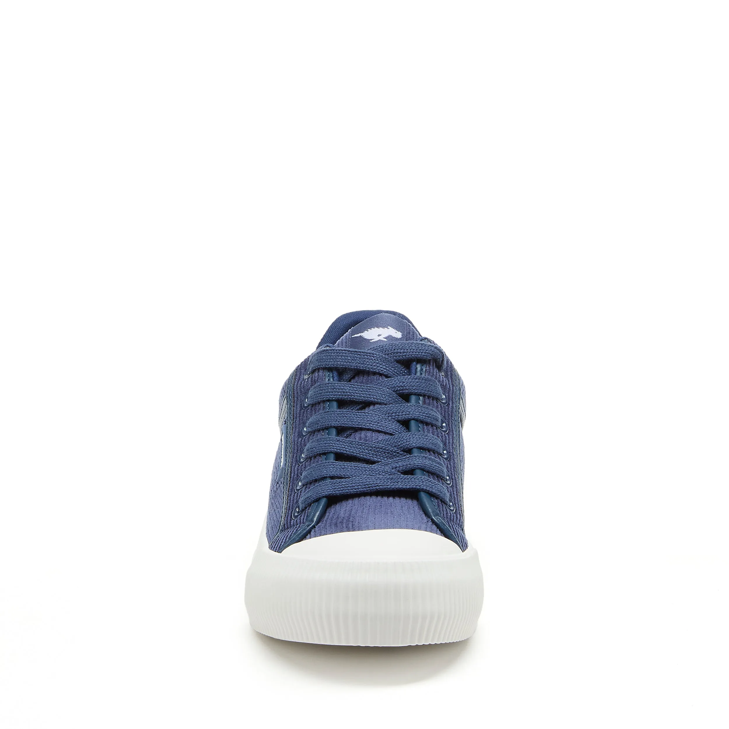 Cheery Slate Blue Corduroy Trainers