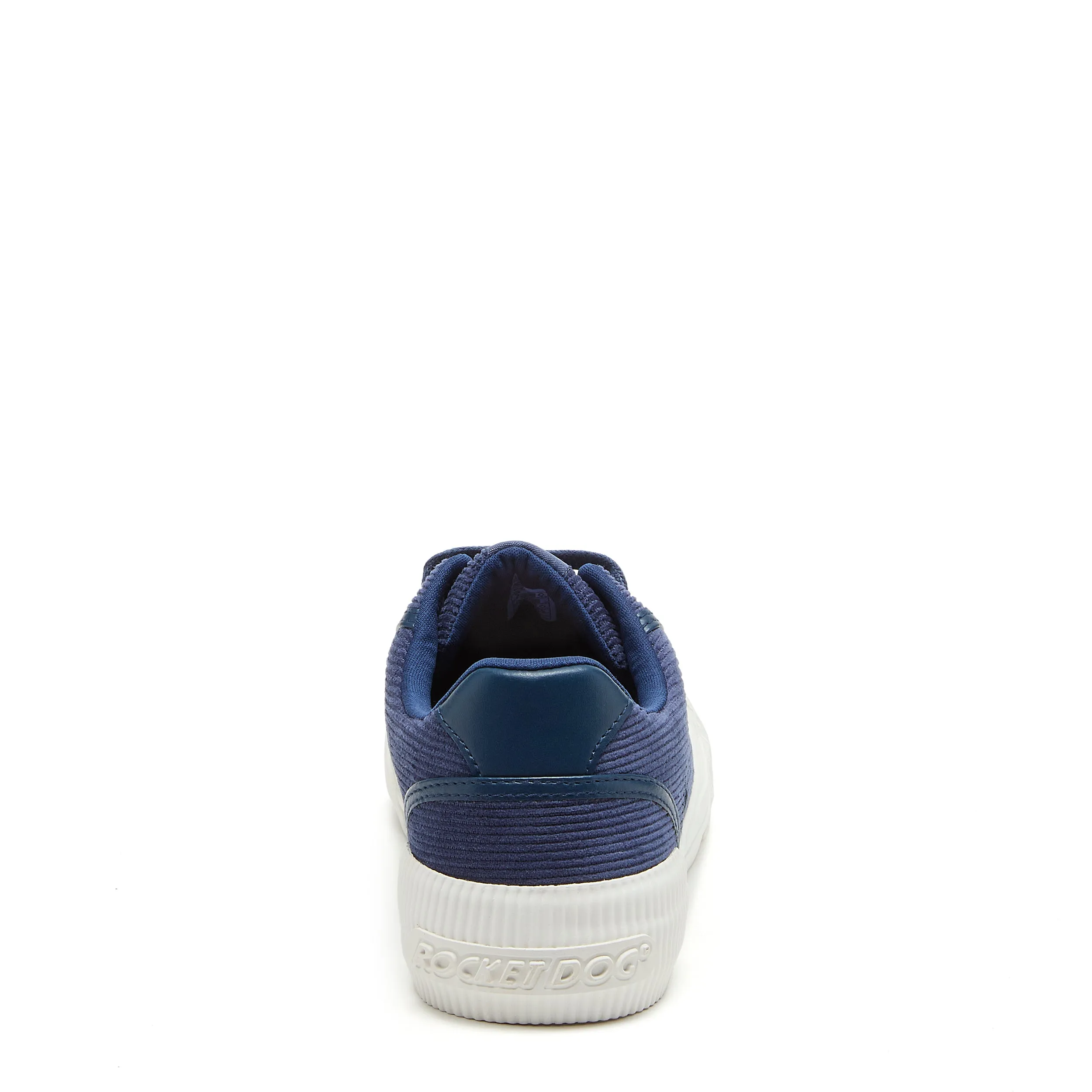 Cheery Slate Blue Corduroy Trainers