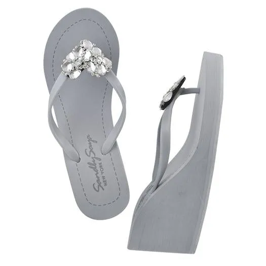 Chelsea Heart (Crystal) - Women's High Wedge