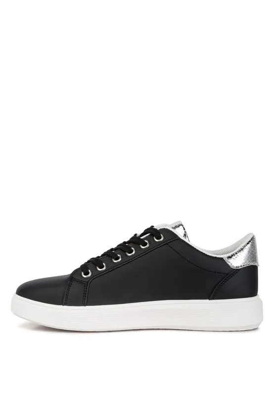 Claude Faux Leather Back Panel Detail Sneakers - online exclusive