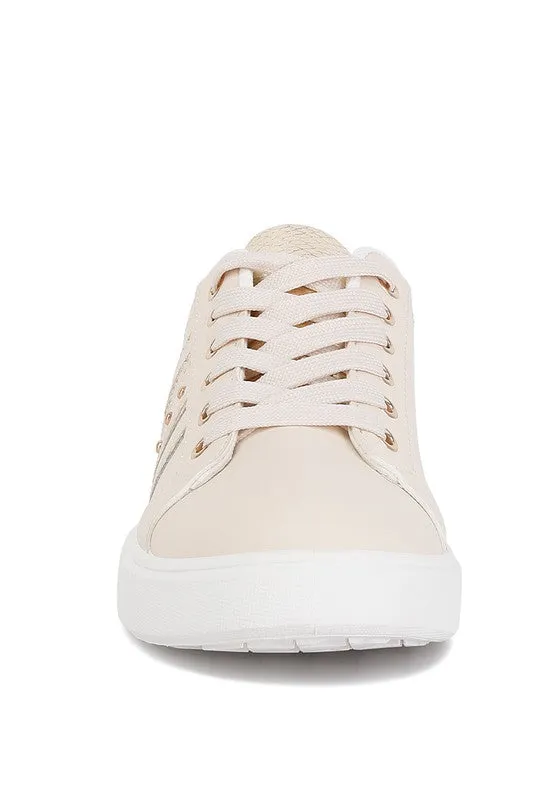 Claude Faux Leather Back Panel Detail Sneakers - online exclusive