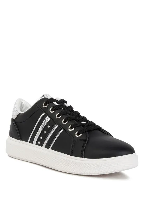 Claude Faux Leather Back Panel Detail Sneakers - online exclusive