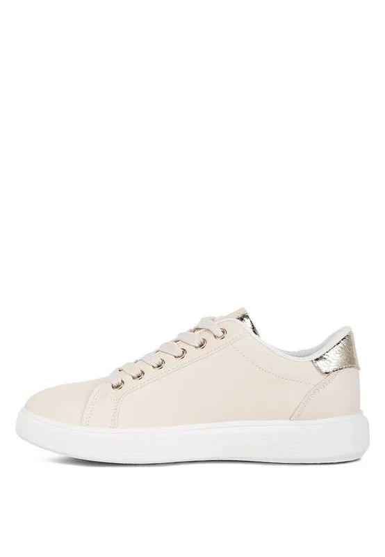 Claude Faux Leather Back Panel Detail Sneakers - online exclusive