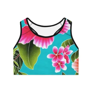 Crowgodshi Designer Flower Garden Sports Bra