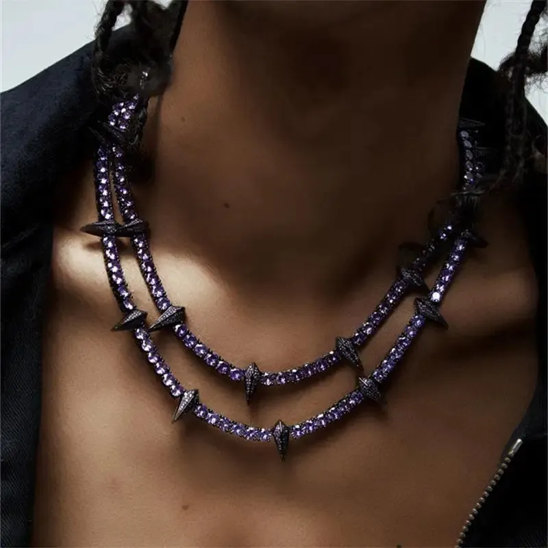 Cuban Black Panther Luxury Tennis Chain