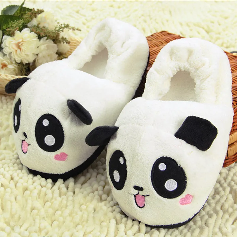 Cute Funny Panda Eyes Soft Slippers